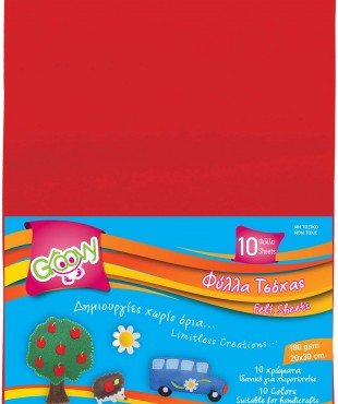 GROOVY ΦΥΛΛΑ ΤΣΟΧΑΣ 20x30cm 180gsm 10 ΤΕΜΑΧΙΑ ΚΟΚΚΙΝΟ