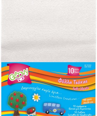 GROOVY ΦΥΛΛΑ ΤΣΟΧΑΣ 20x30cm 180gsm 10 ΤΕΜΑΧΙΑ ΛΕΥΚΟ