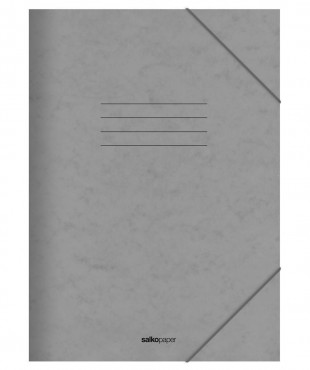 SALKO ΝΤΟΣΙΕ ΜΕ ΛΑΣΤΙΧΟ PRESPAN 25x35cm ΓΚΡΙ