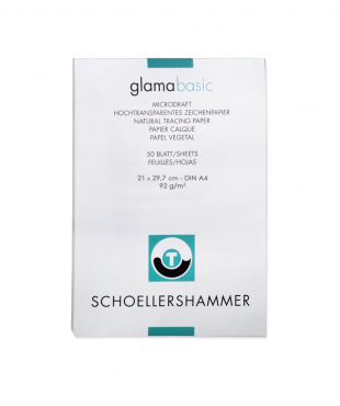 SCHOELLER ΜΠΛΟΚ ΡΙΖΟΧΑΡΤΟ Α4 92gr 50Φ. GLAMA BASIC